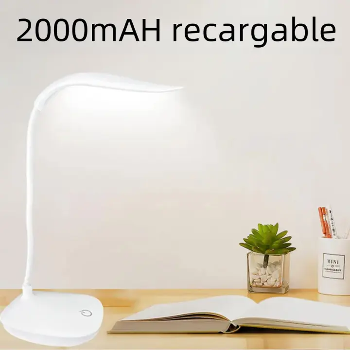 Lámpara De Escritorio Recargable USB Con 3 Modos De Iluminación Toque Protección Ocular Para Oficina Y Dormitorio Lectura Nocturna - 1
