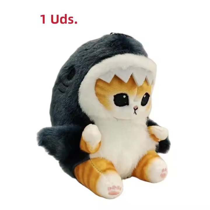 Muñeco De Peluche De 12cm En Forma De Golosina De Calamar Y Gato Lindo Colgante Para Decoración De Habitación Coche Y Bolso Regalo Festivo Para Todas Las Edades - 1