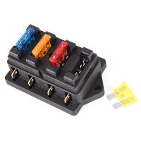 Bloque De Fusibles Estándar ATO De 4 Maneras Para Coche 12V/24V+4 Soporte De Caja De Fusibles Plástico Para Automóviles Y Camiones - details 17