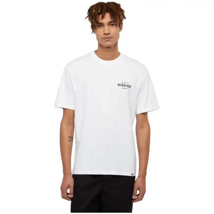 Camiseta de Manga Corta Dickies Emblem para hombre en color blanco - 1