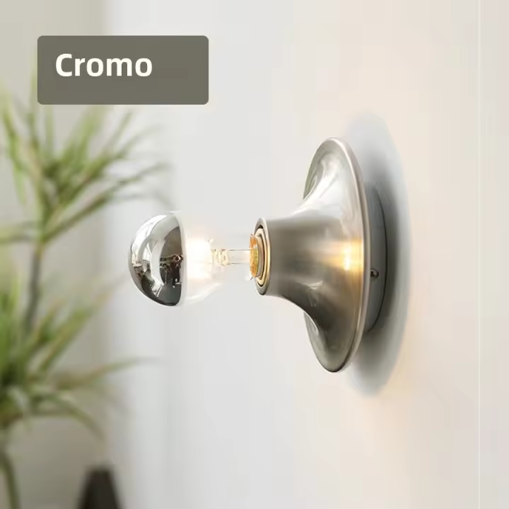 Lámpara De Pared Creativa Vintage Retro Para Pasillo Balconón Luz De Techo Dorada Naranja Roja Blanca Decorativa Soporte De Cobre Amarillo Para Dormitorio Sala De Estar Cocina Baño MOV - 1