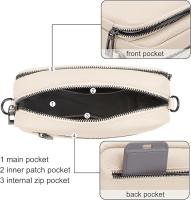 Bolsos cruzados para Mujer: bolsos de mano y bandoleras de cuero con Correa Ancha ajustable, Bolso Cruzado para Cámara para Mujeres, Niños, Viajes, - details 3