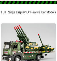 Modelo De Camión De Transporte De Tanques Militares a Escala 1/32 Con Sonido Luz Y Puertas Abiertas Juguetes De Vehículos Para Niños - details 11