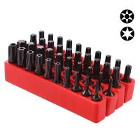Juego De 10 Piezas De Cabezas De Tornillo Torx Hexagonales 1/4" Magnéticas S2 Aleación Para Destornillador Eléctrico T6-T40 Herramienta De Parafusado - details 0