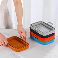 Plato De Hornear De Silicona Plegable Para Air Fryer Reutilizable Aluminio Antiadherente Accesorios De Airfryer Tamaño 10x15cm - details 2