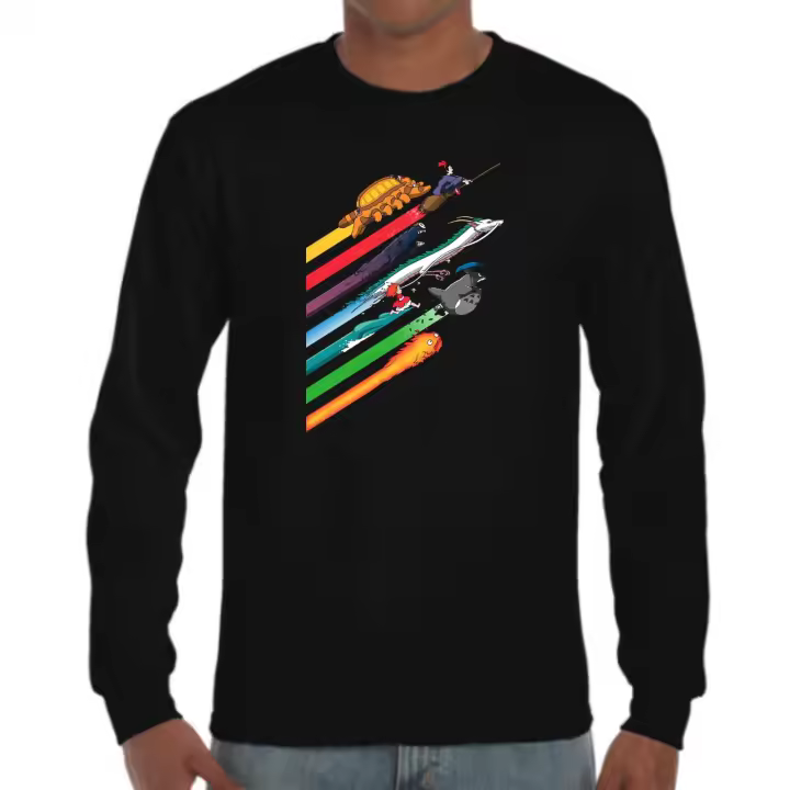The Fan Tee Camiseta Manga Larga de HOMBRE Ghibli Totoro 038 - 1