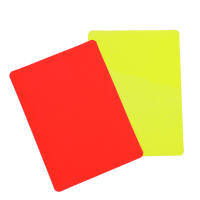 Tarjeta Roja Y Amarilla De Fútbol PVC Textura Clásica Detallada Para Entrenamientos Y Partidos De Fútbol Suministros De Arbitraje - details 4