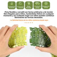 Juego De Juguete Para Niños Dinosaurio 193pcs Carreras En La Carretera Del Mundo Set De Juego Flexible Con Coche De Tren Para Regalos De Navidad Y Cumpleaños - details 5