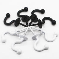 Gancho De Acero Para Colgar En La Pared Organizador De Cinturones Y Correas En Color Negro Y Blanco Accesorios Para Cocina - details 1