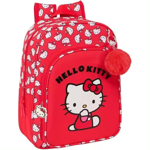 Mochila Infantil Adapt.Carro Hello Kitty Iconic 26X11X34Cm - 1