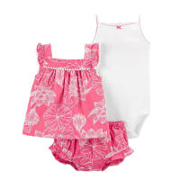 Nueva ropa de verano para niñas, pantalones cortos de manga corta, camisetas, trajes de tres piezas. - details 23