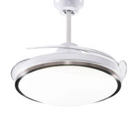 WellHome Ventilador de Techo con Luz LED Ø53x30cm 40W - Aspas retráctiles, Silencioso, 6 Velocidades, Mando a distancia y luz regulable en 3 tonos - details 8
