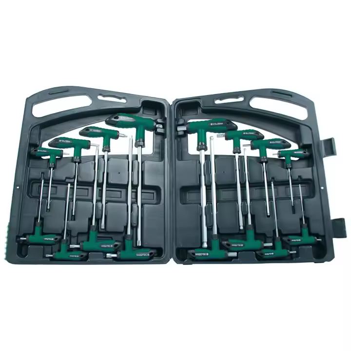 Mannesmann M18190 - juego destornilladores mango T Allen y  torx - 1