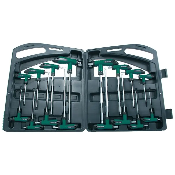 Mannesmann M18190 - juego destornilladores mango T Allen y  torx - 1