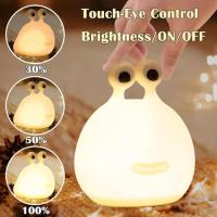 Luz Nocturna De Silicona Suave Con Sensor Táctil Para Dormitorio Animal Lindo Lámpara De Noche Para El Hogar Luz LED Moderna - details 3