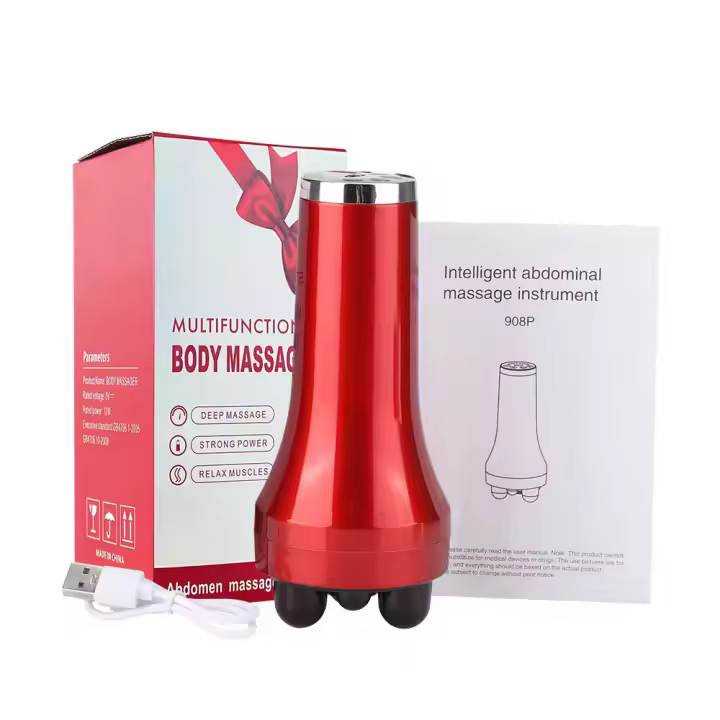 Cecodadi - Masajeador Corporal 3en1 Anticelulítico: Vibración Profunda + Drenaje Linfático (Abdomen/Cintura/Muslos, Resultados Visibles, Envío rápido) - 1