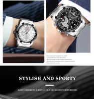 Reloj De Lujo Para Hombre FNGEEN Con Correa De Acero Inoxidable Resistente Al Agua Calendario Quartzo Reloj Hombre S001 - details 4