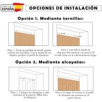 HOGUITA-Cortina Espiral PVC Para Puerta Exterior o Interior,Cortina Para Puerta Exterior Anti Insectos Mosquitos,12 Colores 90x210cm - details 2