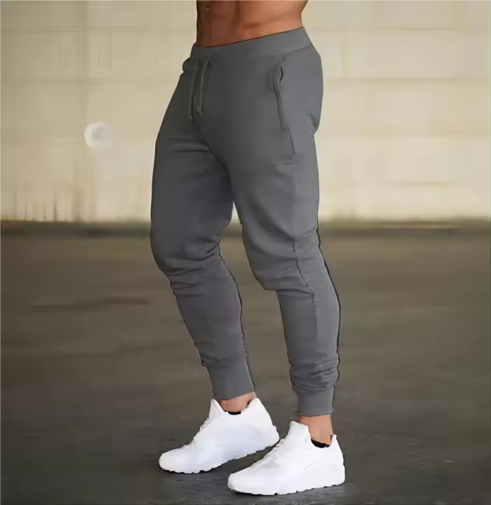 Pantalones De Entrenamiento Para Hombres Estilo Hip Hop Fitness Tracksuit Pantalones De Corrida Para Gimnasio Y Ejercicio Casual - 1