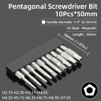 Juego De Puntas De Destornillador De Pentágono Con Agujero 1/4" Hexagonal Torx Magnético 50mm Acero S2 Herramientas Eléctricas Manuales - details 1