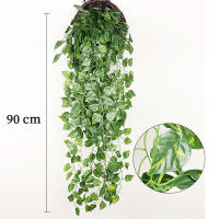 Planta Artificial De Enredadera Verde Para Decoración De Pared Y Jardín Estilo Rattan Hojas De Iva Para Bodas Y Fiestas DIY - details 6