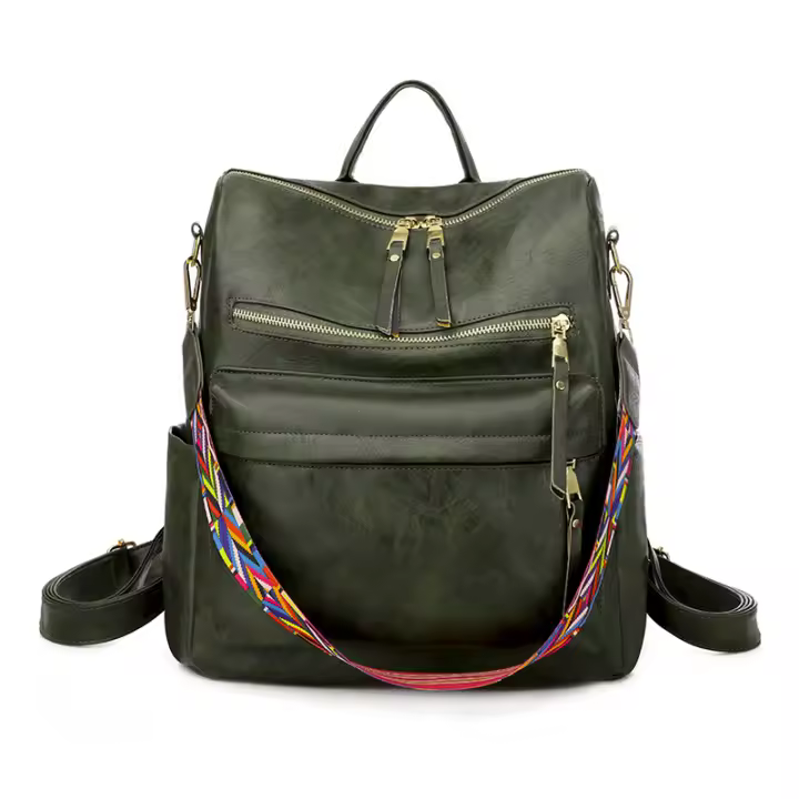 Mochila de gran capacidad para mujer, estilo retro europeo y americano, con diseño de nicho, para mujer - 1