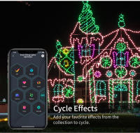Luces De Navidad Faeirys LED Cadena Bluetooth WS2812B RGBIC Direccional Música Garlanda Decoración De Fiesta Boda USB DC5V Control Remoto Y APP - details 9