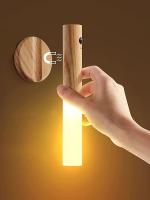 Luz De Noche Inteligente Inducción Corporal Humana 1pc LED Recargable Para Pasillo Armario Pared Baño Luz De Pared De Casa - details 1