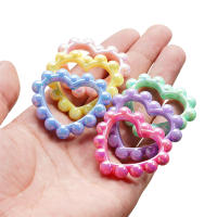 5pcs/Lote Contadores De Corazón De Acrílico Para Hacer Joyas Accesorios DIY Para Pulseras Y Pendientes En Colores Mixtos - details 6