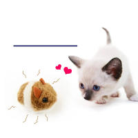 Juguete De Peluche Divertido Ratón Para Gatos Y Gatitos Con Movimiento De Viborita Juguete Interactivo Para Mascotas - details 0