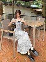 Vestido Mini Estampado Con Lazo Dos Piezas Para Mujer Verano Patchwork En Raso Manga Corta Estilo Y2K Streetwear Coreano Slim Fit - details 13