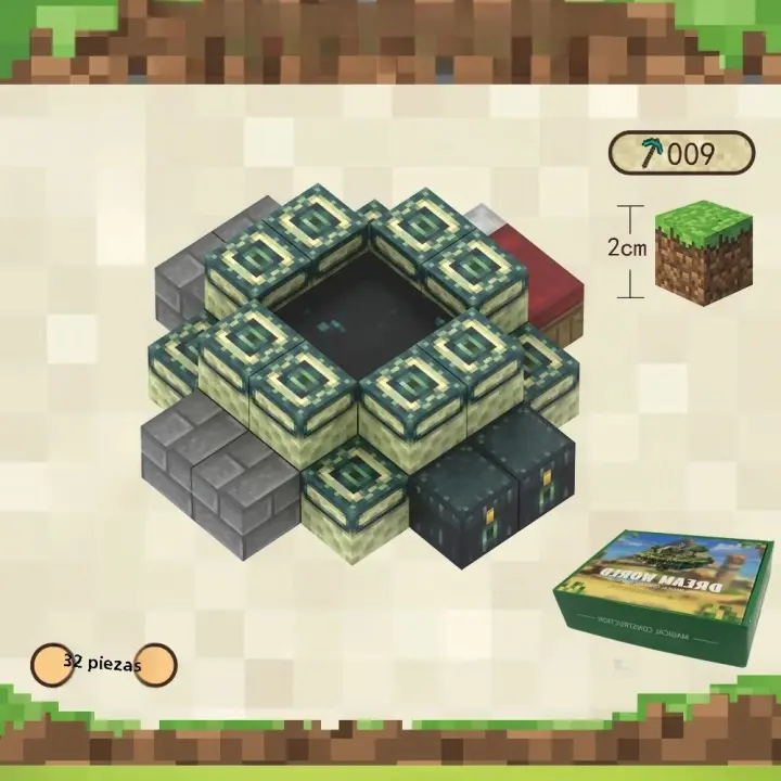 Nuevo 2024 Juego De Bloques Magnéticos Creativos En Cubo Mundo Pixelado Set De Modelos DIY Para Niños Regalo De Puzzle Tecnológico - 1