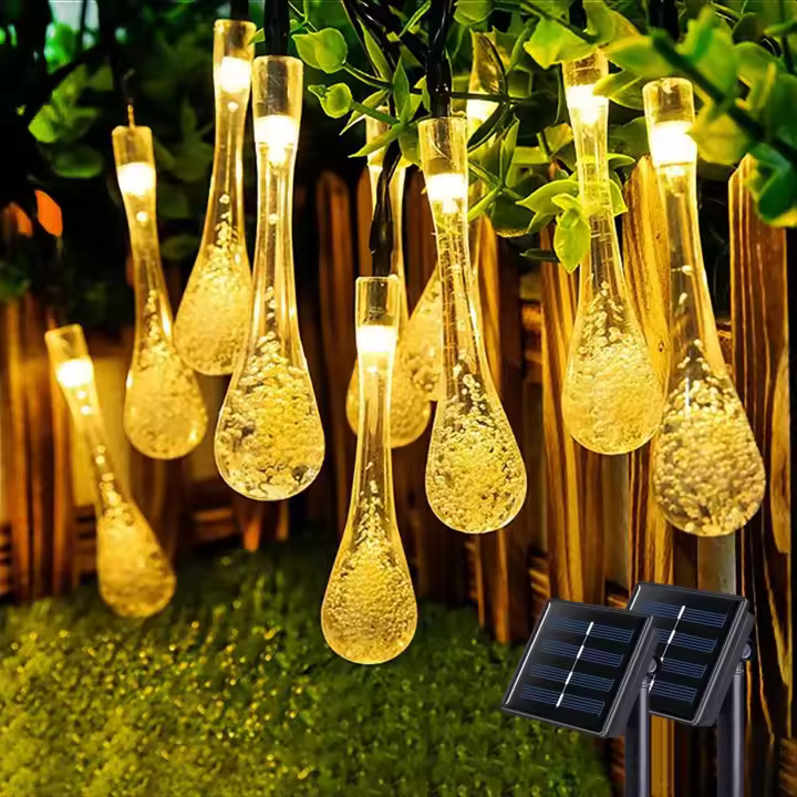 Iluminación De Jardín Exterior Decorativa Navidad IP65 8 Modos 20/50/100 LEDS Cadena Solar Luces De Fiestas Para Calle Jardín Decoración De Navidad - 1