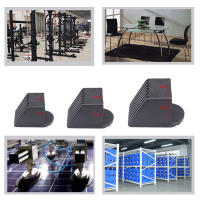 2pcs Protección De Punta Cuadrada Para Equipo De Fitness Cubierta De Goma Para Pies Cubierta De Piso Reemplazo Para Partes De Gimnasio - details 1