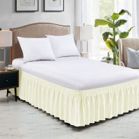 Envolvente Sábana De Cama Con Volantes Fácil De Ajustar Antiarrugas Lavable Resistente Al Desvanecimiento Decoración Para Hogar Para Rey Queen Twin - details 9