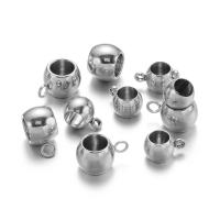 20pcs Cerraduras De Colgante De Acero Inoxidable Con Agujero Grande Hebilla Clip Colgante De Hueso Para Joyería DIY Suministros De Pulseras - details 1