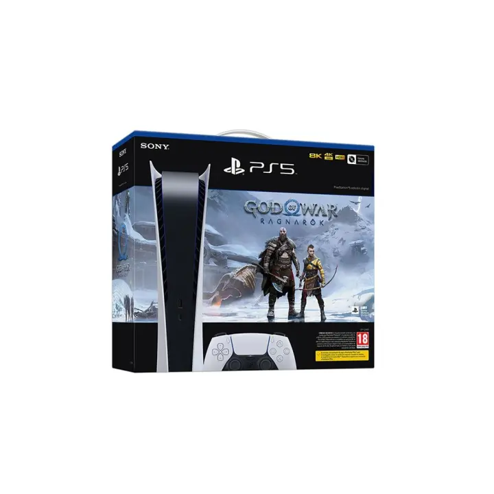 CONSOLA PS5 DIGITAL + JUEGO COMPLETO EN DESCARGA DIGITAL GOD OF WAR RAGNARÖK PARA PLAYSTATION 5 VERSIÓN ESPAÑOLA GARANTIA EUROPEA - 1