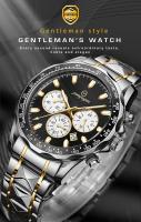 Reloj De Pulsera De Lujo Para Hombre Resistente Al Agua Con Fecha Y Luminiscencia Reloj De Cuarzo De Acero Inoxidable Deportivo Y Casual - details 2
