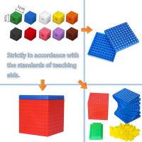 Cubos De Enlace Para Montessori Juguetes Matemáticos Bloques De Número Aprendizaje Contador Decimal Ayudas Educativas Sensoriales Juguete Educativo Para Niños - details 2