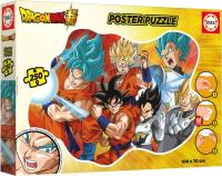 Educa - Dragon Ball  Poster Puzzle  de 250 Piezas con Forma Especial Dimensiones: 100 x 70 cm. Móntalo, pégalo con el Pegamento Especial Fix Puzzle Educa19965 - details 0