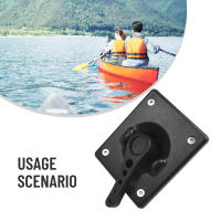 Kit De Accesorios Para Remolque De Barco Control De Rudder Con Mango Base Cuadrada J-hook Y Hebilla De Pared De Piso Para Kayak Canoa - details 16