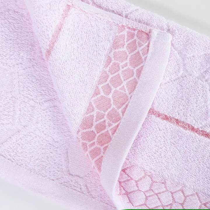 Toalla De Rostro Y Manos De Algodón 100% Absorbente Y Suave 34*75cm Colores Rosa Para Niños Y Adultos Para El Baño Y El Hotel - 1