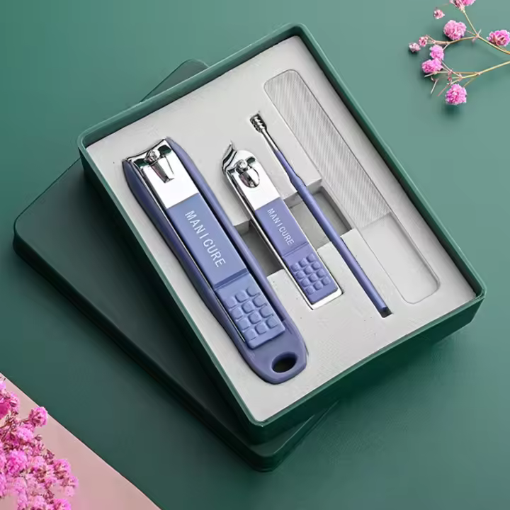 Kit De Manicura Y Pedicura Universal 2/3/4/5/6 Piezas Acriscolas De Acero Inoxidable Herramientas De Arte De Uñas Con Caja De Regalo - 1