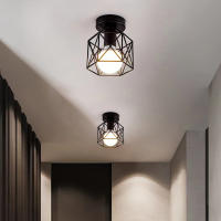 Luz De Techo Creativa Y Retro En Estilo Industrial Sin Bombilla Para Pasillo Cocina Fachada Restaurante Escalera Material De Hierro - details 2