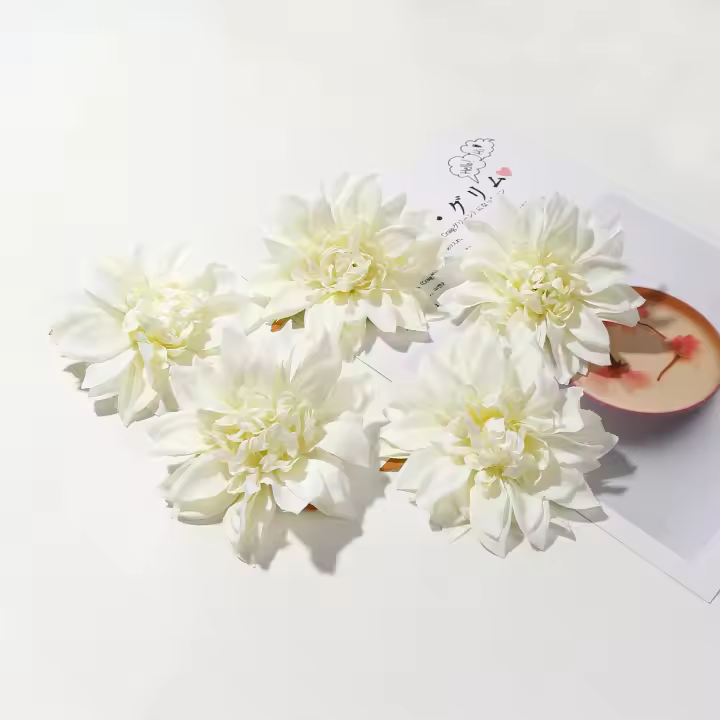 5/10Pcs Cabezas De Girasol Artificiales De Seda 9cm Decoración De Hogar Y Bodas Accesorio Para Coronelas DIY Sin Químicos - 1