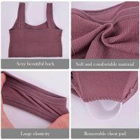 Sudadera Deportiva Transpirable Para Mujer Sin Costuras Shockproof Push up Fitness Yoga Gimnasio Workout Top Anti-Sudoración - details 9