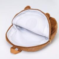 Bolso De Hombro Capybara De Peluche Gran Capacidad Estudiantes Escuela Bolsa De Mano Dolly Cartoon Para Parejas Bolsa De Viaje Suave Cierre De Cremallera - details 4