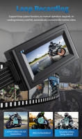 Cámara De Motocicleta DVR WiFi 1080P+1080P Visión Trasera Completa HD Impermeable Con GPS Grabador Negro Box Dual Lente - details 4