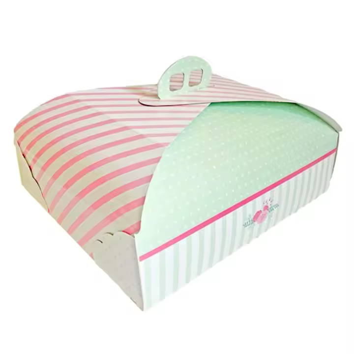 Caja para Tarta Rectangular con Asa - 35 X 27 Cm - Glotomania - 1