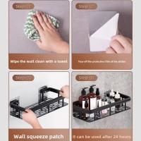 Nueva Estante De Almacenamiento Sin Perforar Para Baño Cocina Y Dormitorio Fácil Instalación Sin Herramientas Nivel Único - details 2
